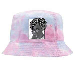 Juneteenth Afro Celebration Representation Gift Tie-Dyed Bucket Hat