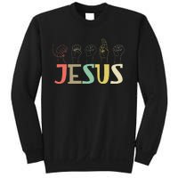 Jesus Asl Christian Deaf Dhh Asl Teacher Sign Language Sweatshirt