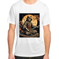 Japanese Art Cat Ninja Ukiyoe Anime Style Samurai Cat Adult ChromaSoft Performance T-Shirt