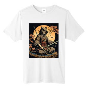 Japanese Art Cat Ninja Ukiyoe Anime Style Samurai Cat Tall Fusion ChromaSoft Performance T-Shirt