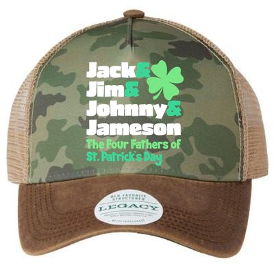 Jack Jim Johnny Jameson The Four Fathers Of St Patrick's Day Legacy Tie Dye Trucker Hat