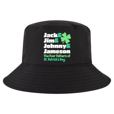 Jack Jim Johnny Jameson The Four Fathers Of St Patrick's Day Cool Comfort Performance Bucket Hat