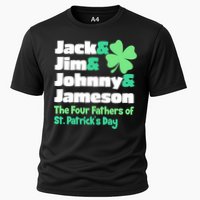 Jack Jim Johnny Jameson The Four Fathers Of St Patrick's Day Cooling Performance Crew T-Shirt