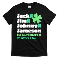 Jack Jim Johnny Jameson The Four Fathers Of St Patrick's Day T-Shirt