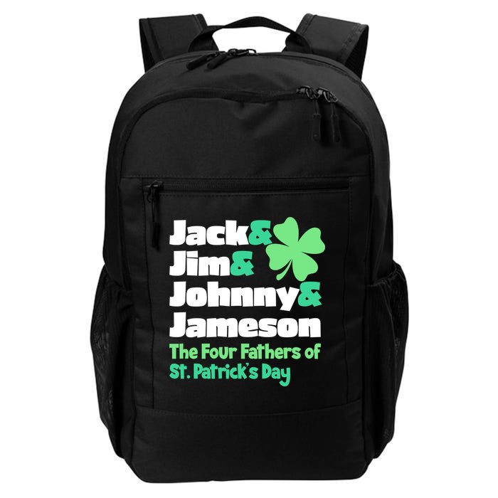 Jack Jim Johnny Jameson The Four Fathers Of St Patrick's Day Backpack