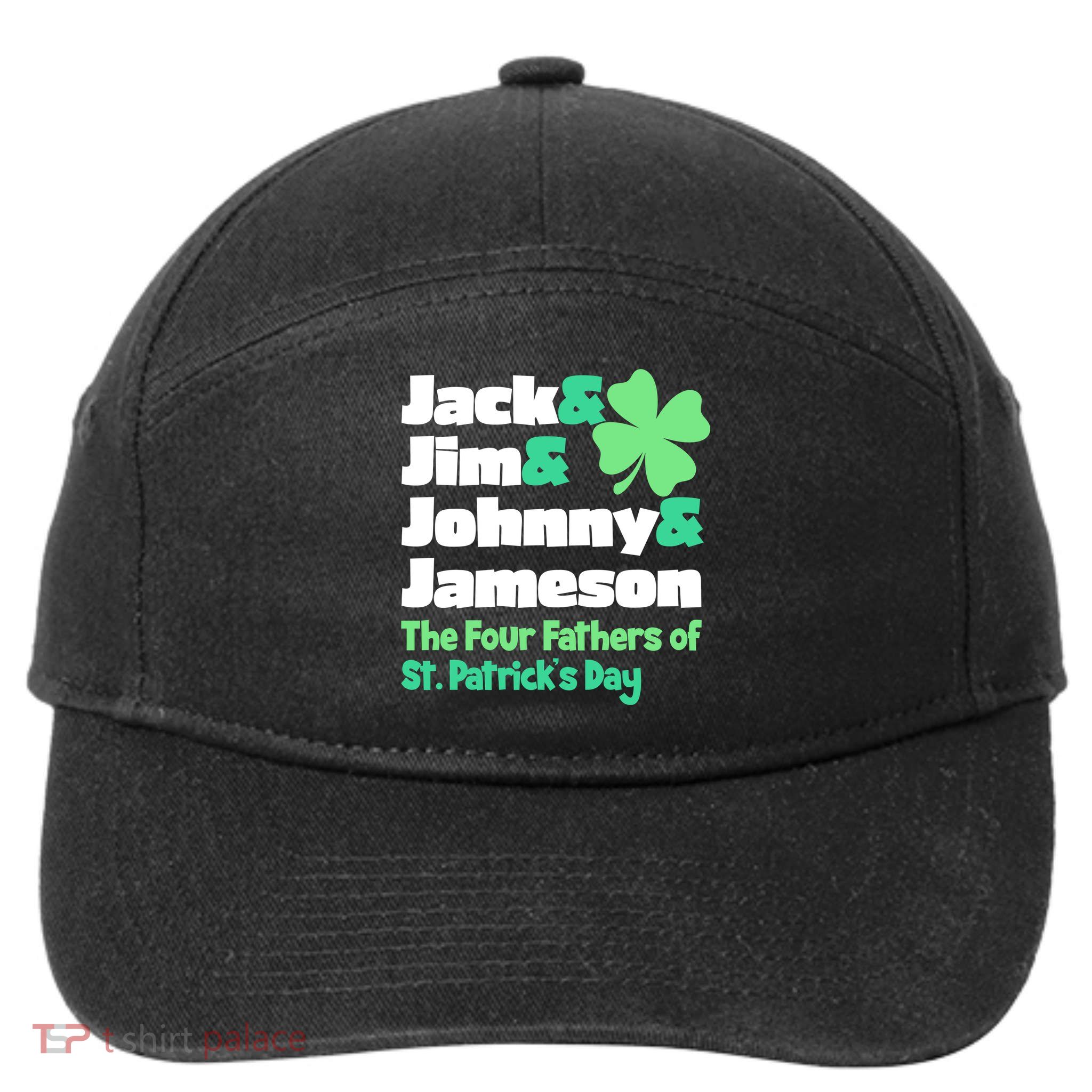 Jack Jim Johnny Jameson The Four Fathers Of St Patrick's Day 7-Panel Snapback Hat