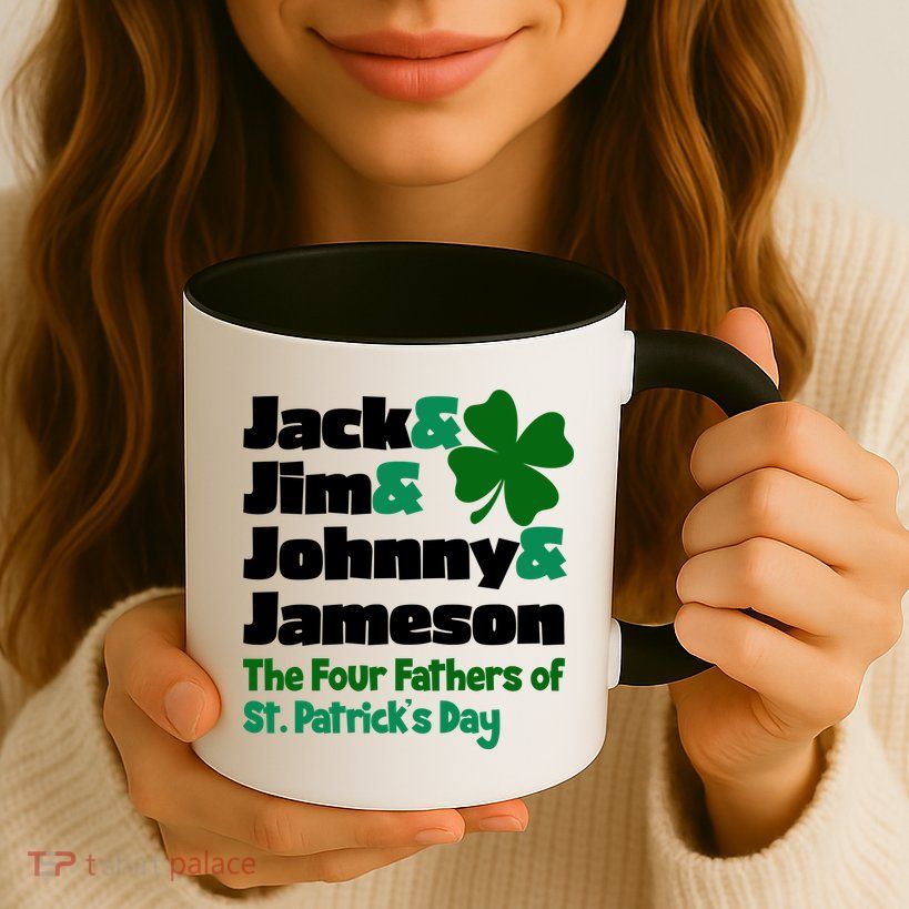 Jack Jim Johnny Jameson The Four Fathers Of St Patrick's Day Mug