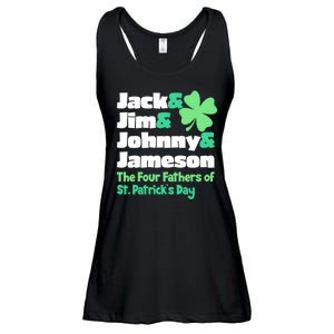 Jack Jim Johnny Jameson The Four Fathers Of St Patrick's Day Ladies Essential Flowy Tank