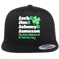 Jack Jim Johnny Jameson The Four Fathers Of St Patrick's Day Flatbill Hat