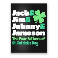 Jack Jim Johnny Jameson The Four Fathers Of St Patrick's Day Poster