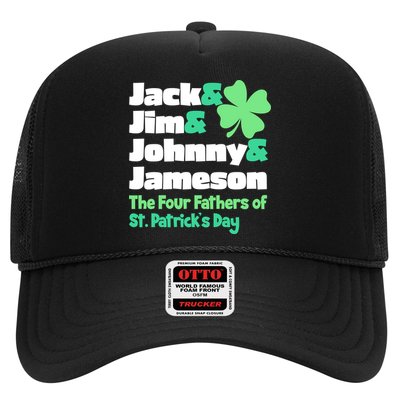 Jack Jim Johnny Jameson The Four Fathers Of St Patrick's Day Trucker Hat