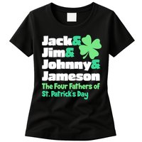 Jack Jim Johnny Jameson The Four Fathers Of St Patrick's Day Womens T-Shirt