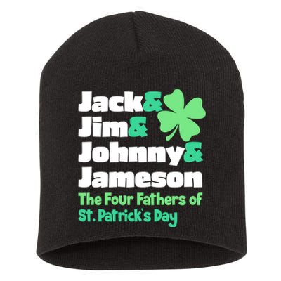 Jack Jim Johnny Jameson The Four Fathers Of St Patrick's Day Short Acrylic Beanie