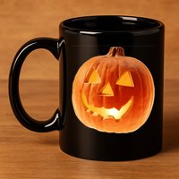 Jack o Lantern 11oz C Handle Ceramic Mug