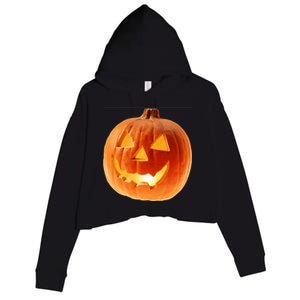 Jack o Lantern Crop Fleece Hoodie