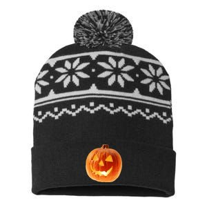 Jack o Lantern USA-Made Snowflake Beanie