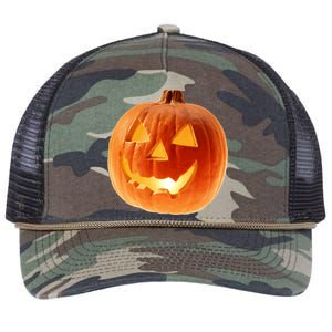 Jack o Lantern Retro Rope Trucker Hat Cap