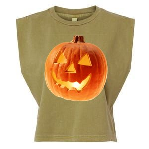 Jack o Lantern Garment-Dyed Women's Muscle Tee