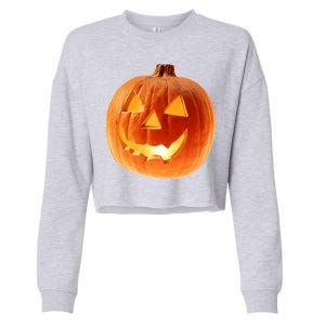 Jack o Lantern Cropped Pullover Crew