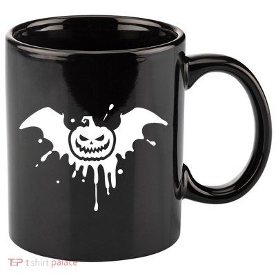 Jack O Lantern Bat 11oz C Handle Ceramic Mug