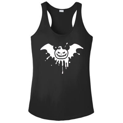 Jack O Lantern Bat Ladies PosiCharge Competitor Racerback Tank