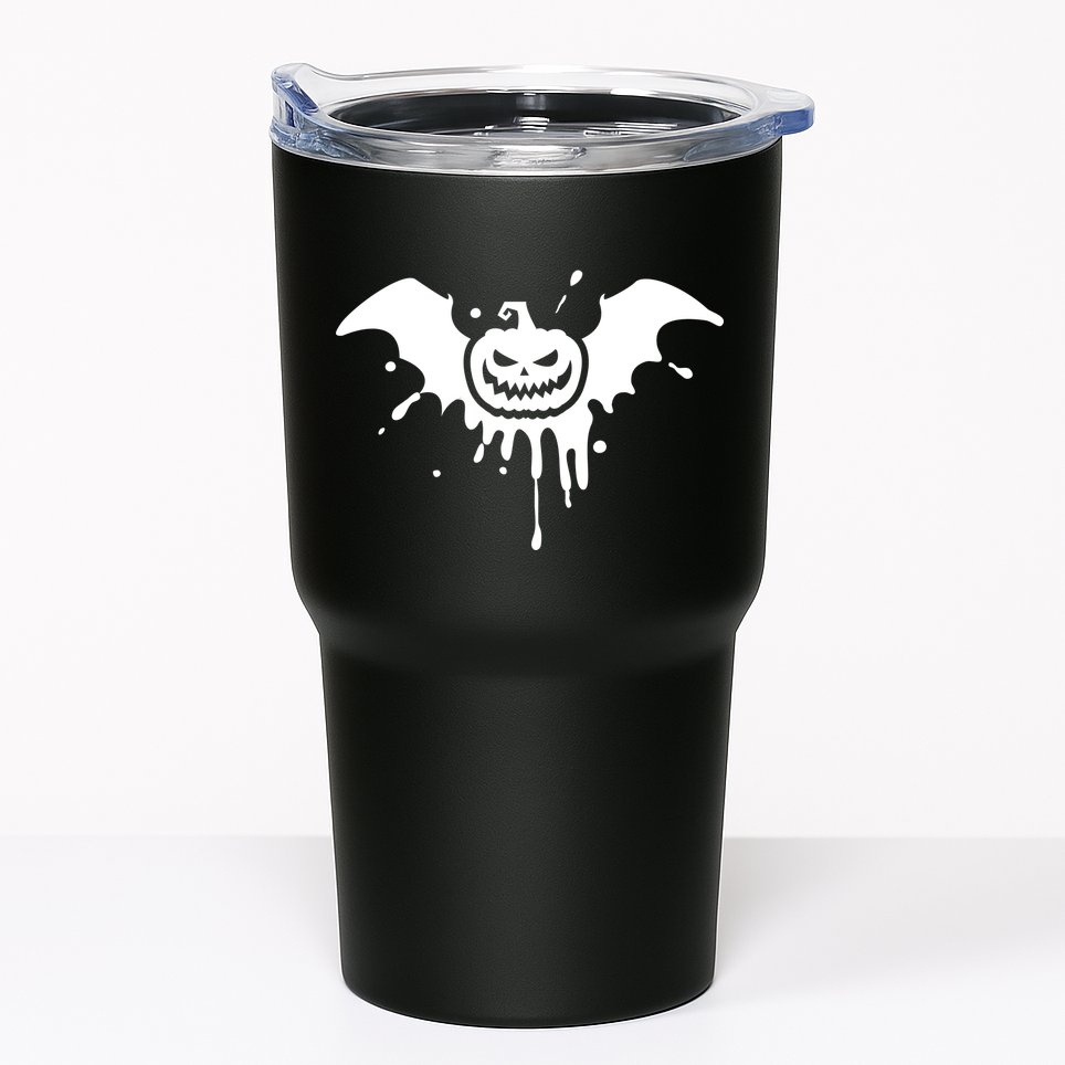 Jack O Lantern Bat Tumbler