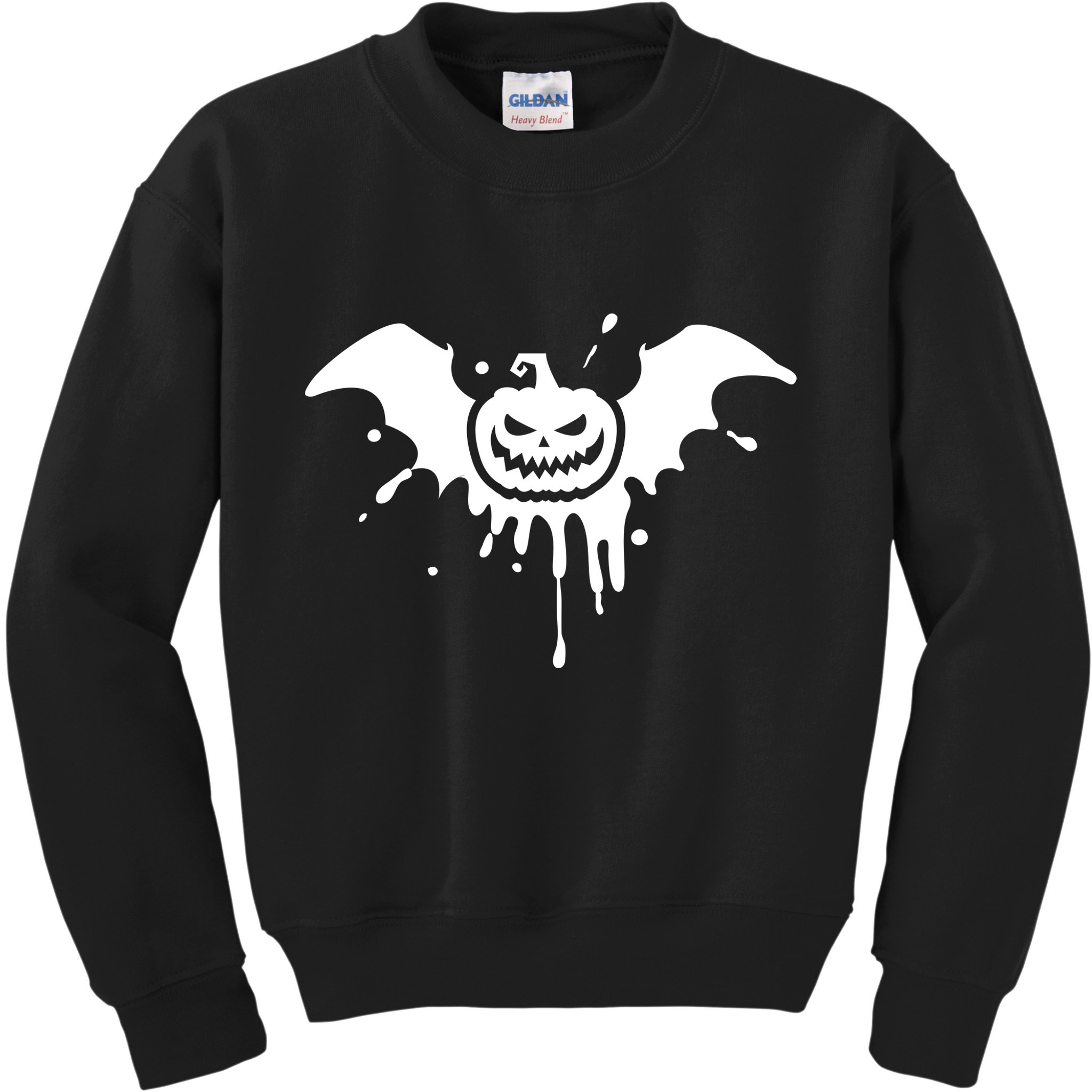 Jack O Lantern Bat Kids Sweatshirt