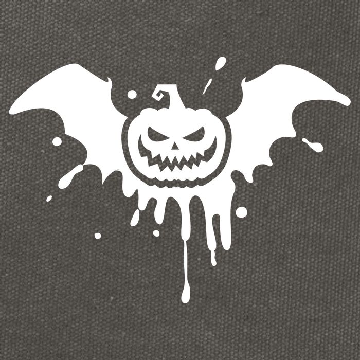 Jack O Lantern Bat Cotton Canvas Backpack
