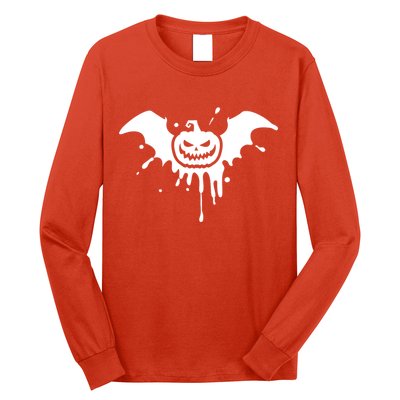 Jack O Lantern Bat Long Sleeve Shirt