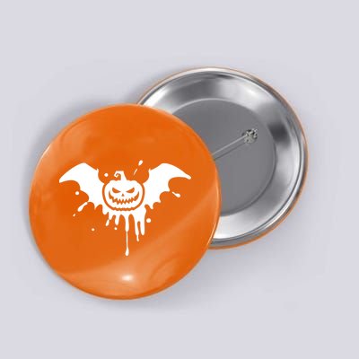 Jack O Lantern Bat Button