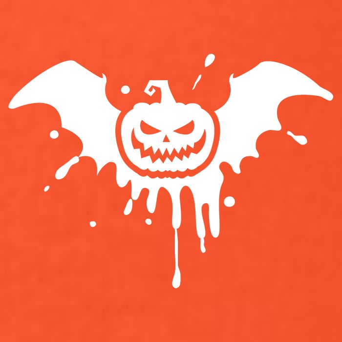 Jack O Lantern Bat Button