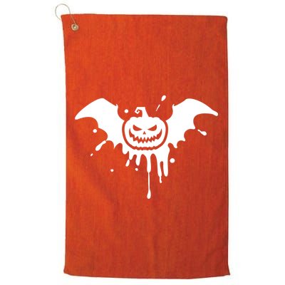 Jack O Lantern Bat Golf Towel