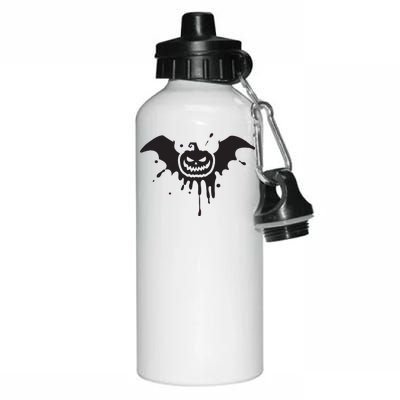 Jack O Lantern Bat Aluminum Water Bottle 