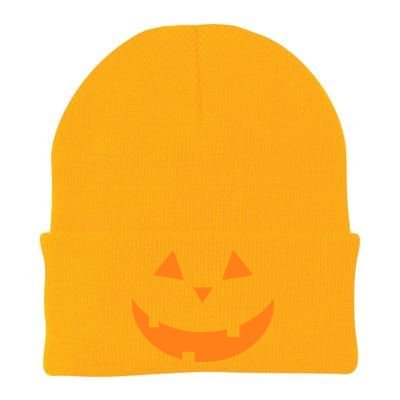 Jack o Lantern Pumpkin Face Knit Cap Winter Beanie