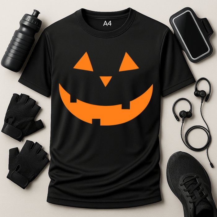 Jack o Lantern Pumpkin Face Cooling Performance Crew T-Shirt