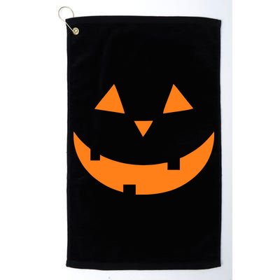Jack o Lantern Pumpkin Face Golf Towel