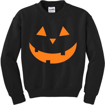 Jack o Lantern Pumpkin Face Kids Sweatshirt