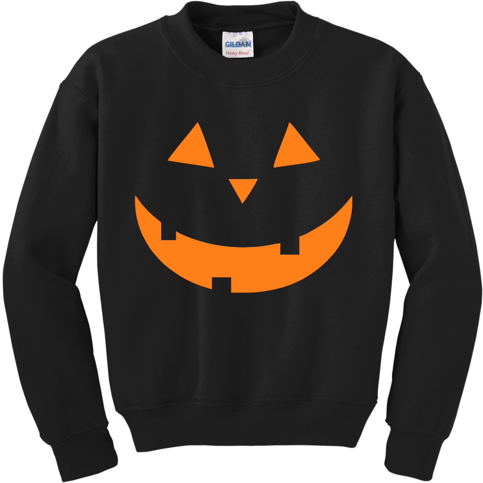 Jack o Lantern Pumpkin Face Kids Sweatshirt