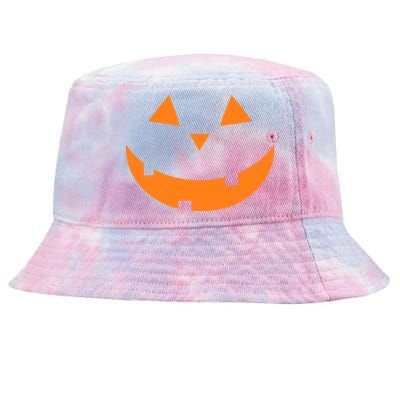 Jack o Lantern Pumpkin Face Tie-Dyed Bucket Hat