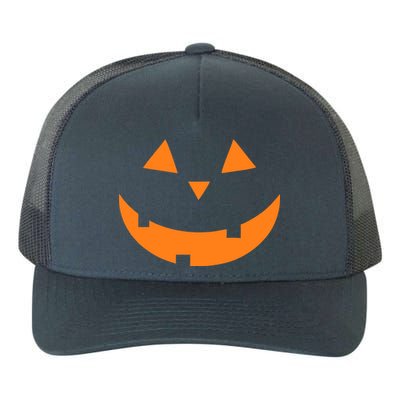 Jack o Lantern Pumpkin Face Yupoong Adult 5-Panel Trucker Hat