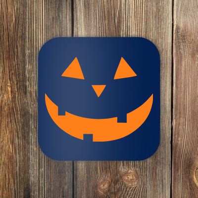 Jack o Lantern Pumpkin Face Coaster