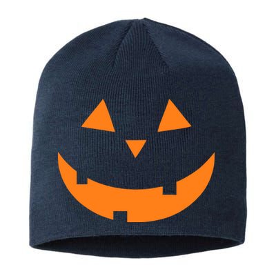 Jack o Lantern Pumpkin Face Sustainable Beanie