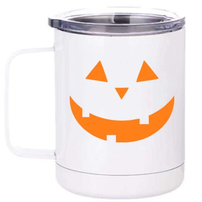 Jack o Lantern Pumpkin Face 12 oz Stainless Steel Tumbler Cup