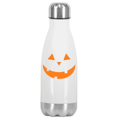 Jack o Lantern Pumpkin Face Stainless Steel Insulated Water Bottle