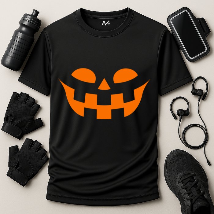 Jack O Lantern Scary Spookey Face Cooling Performance Crew T-Shirt