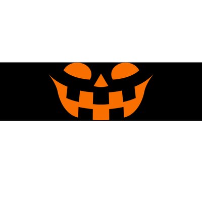 Jack O Lantern Scary Spookey Face Bumper Sticker