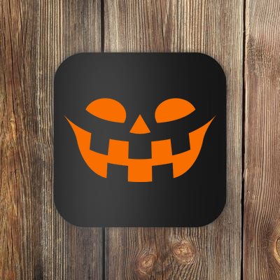 Jack O Lantern Scary Spookey Face Coaster