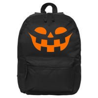 Jack O Lantern Scary Spookey Face 16 in Basic Backpack