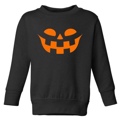 Jack O Lantern Scary Spookey Face Toddler Sweatshirt