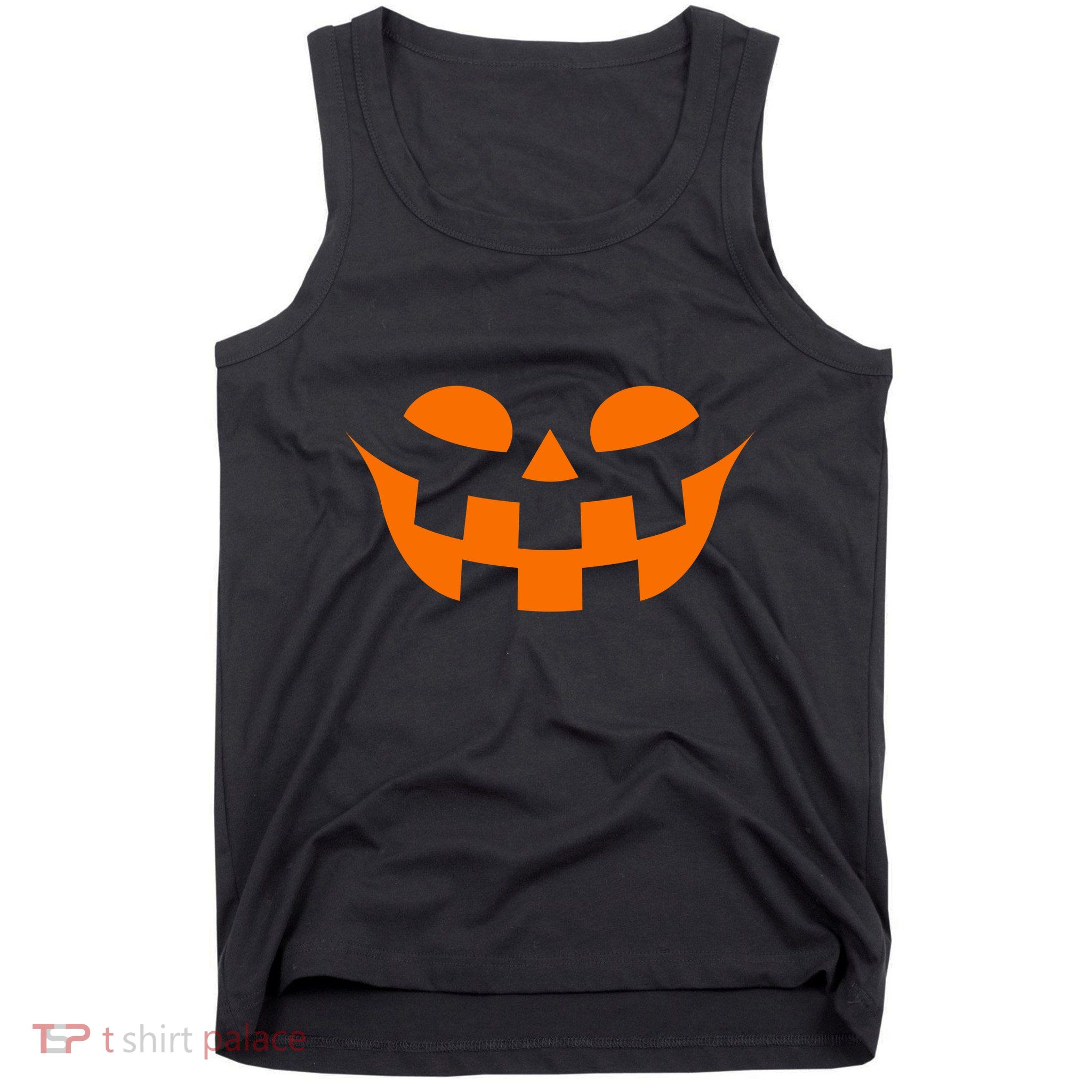 Jack O Lantern Scary Spookey Face Tank Top